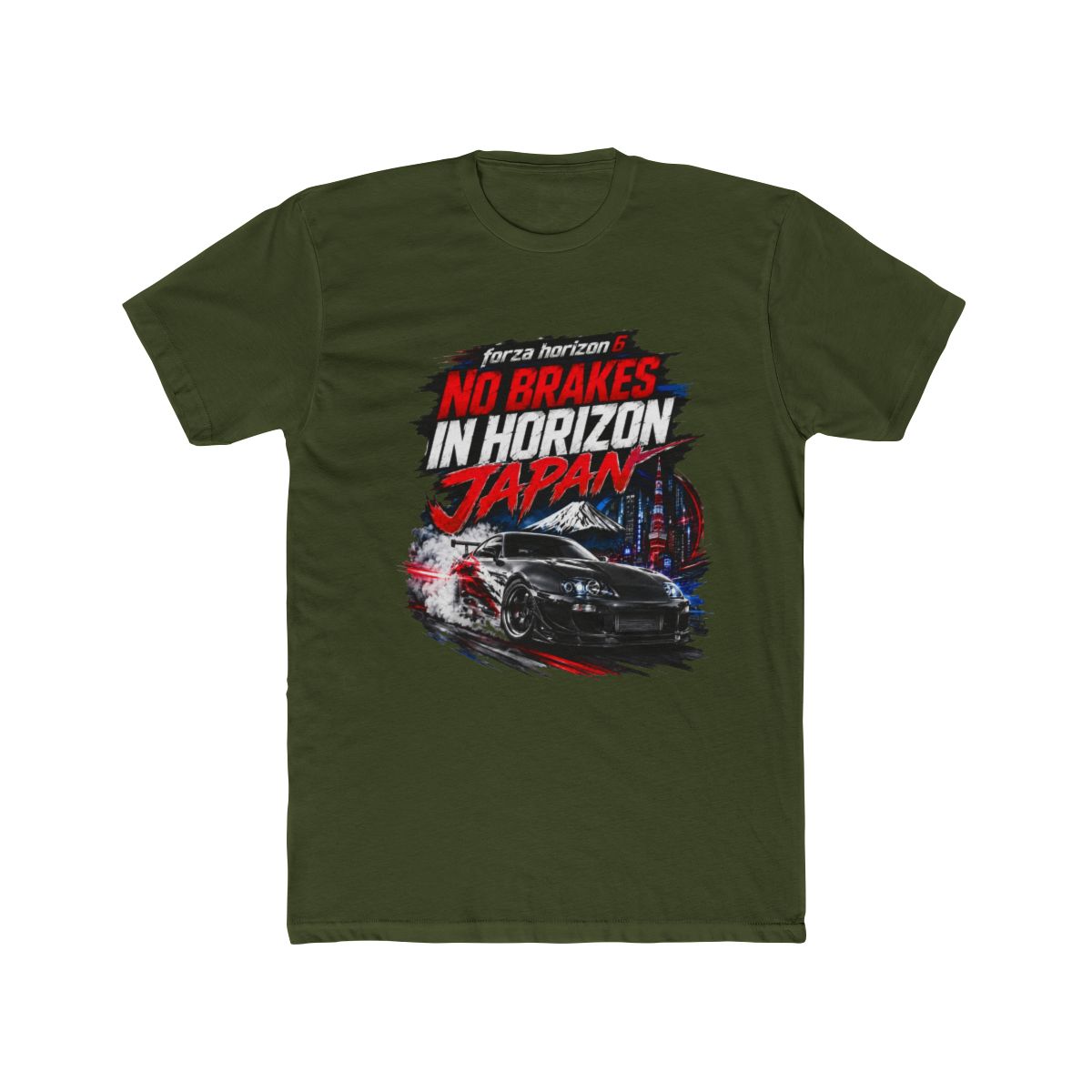 Forza Horizon 6 No Brakes in Horizon Japan Drift Car Tee T Shirt - alternate angle 4, merchandise