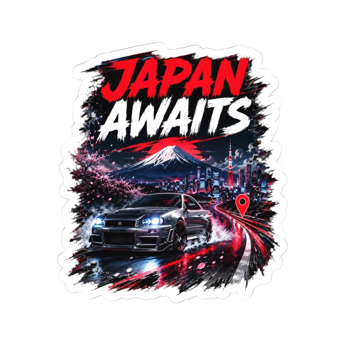 Forza Horizon 6 Japan Street Racing JDM Car Tee Sticker - alternate angle 1, merchandise