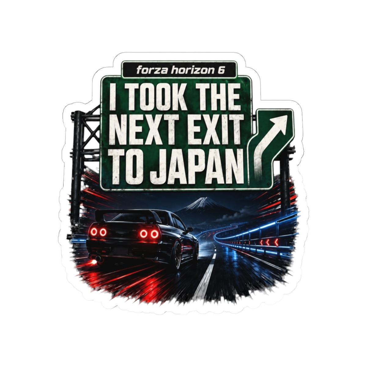 Forza Horizon 6 Next Exit To Japan JDM Gamer Sticker