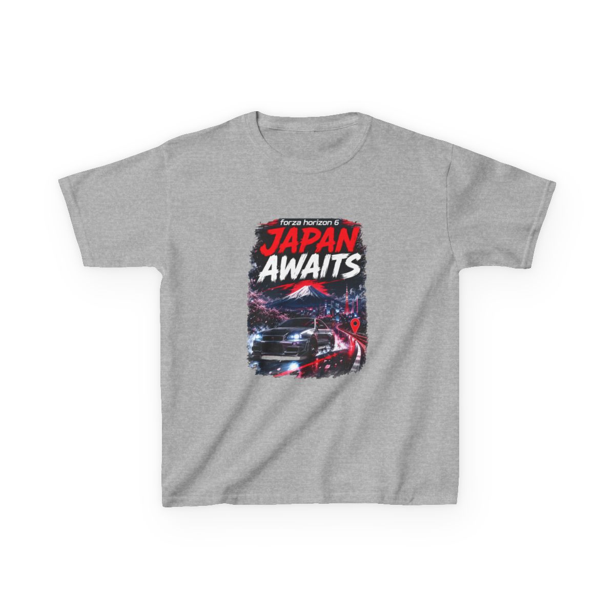 Forza Horizon 6 Japan Street Racing JDM Car Tee Kids T-Shirt - alternate angle 5, merchandise