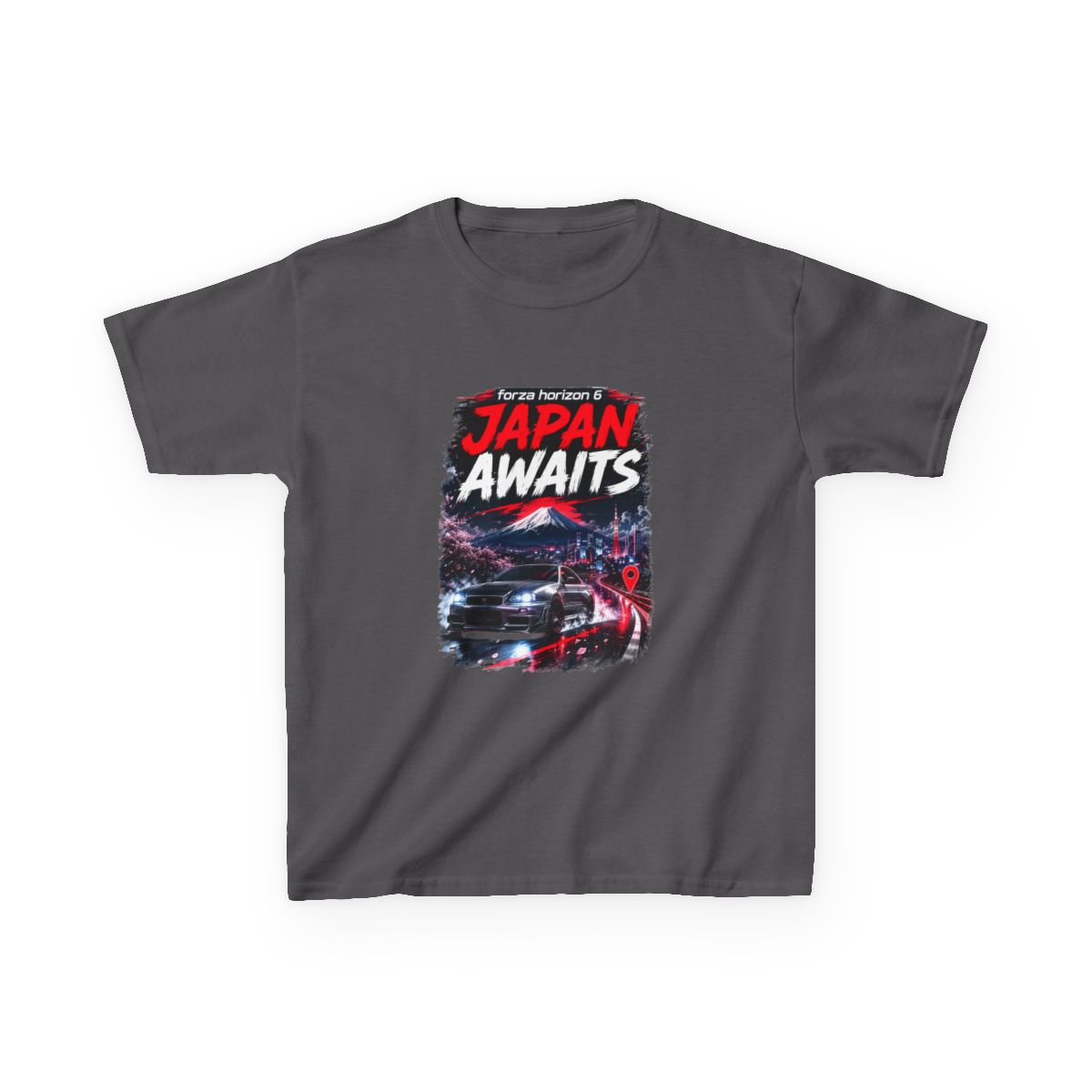 Forza Horizon 6 Japan Street Racing JDM Car Tee Kids T-Shirt - alternate angle 3, merchandise