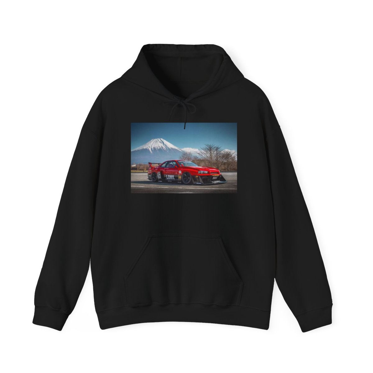 Red Sports Car with Mount Fuji Hoodie | Japanese Racing Scene | Forza Horizon