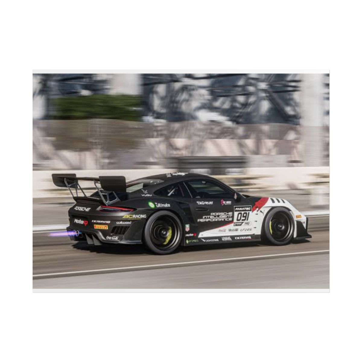 Black Race Car Poster rolled posters | Motorsport Wall Art, Speed Print | Forza Horizon - alternate angle 1, merchandise
